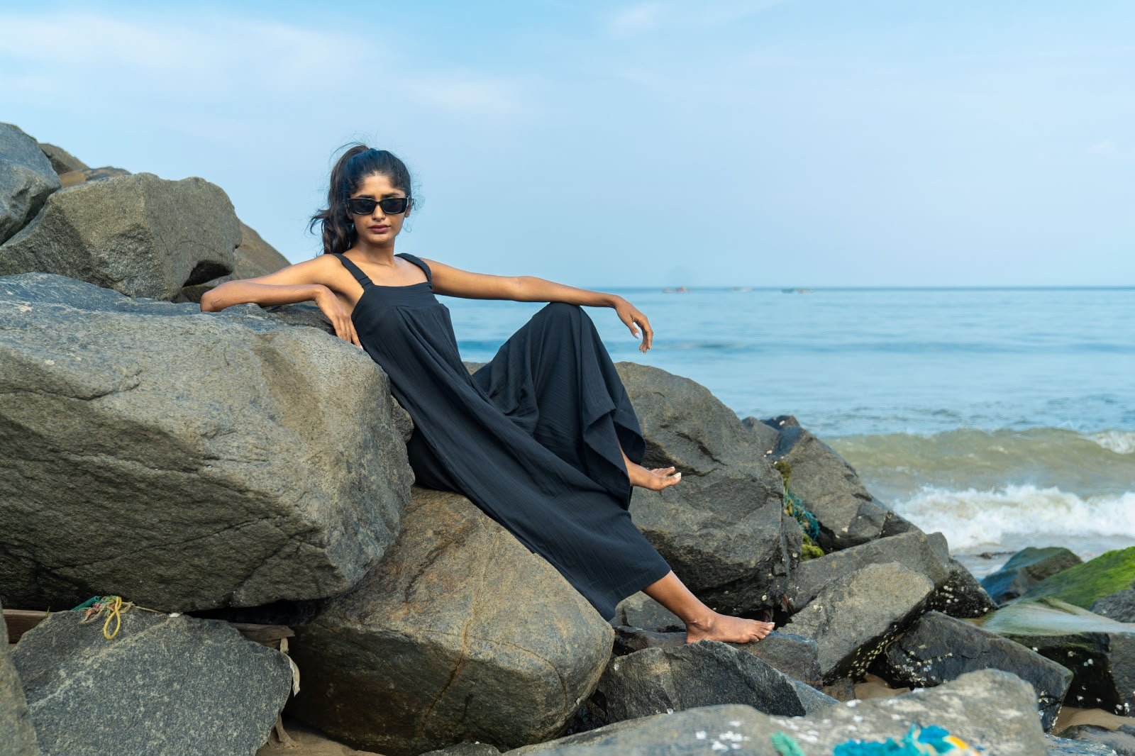 Double Cloth Palazzo Jumpsuit